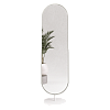 Напольное поворотное зеркало в белой металлической раме VIRGO 165 см
